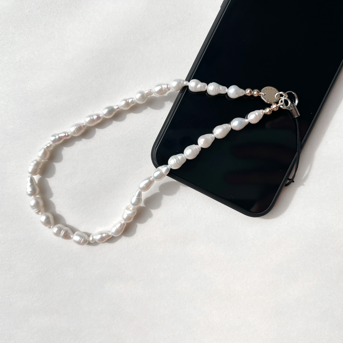 Gourd pearl phone charm by Debbie Debster jewellery