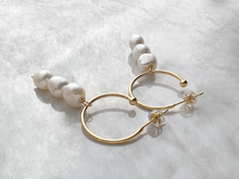 Load image into Gallery viewer, Cara 18K Gold Plated Pearl Earrings by Debbie Debster
