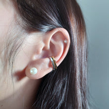 Load image into Gallery viewer, Mix and match freshwater pearl earrings with sterling silver ear cuffs by Debbie Debster
