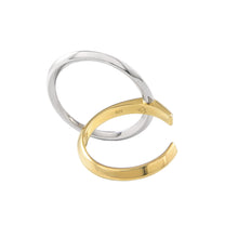 Load image into Gallery viewer, Every Lyra Two-Tone Ring is stamped with Debbie Debster Logo

