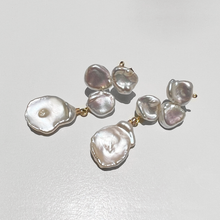 Load image into Gallery viewer, Natural White Pearl Earrings by Debbie Debster
