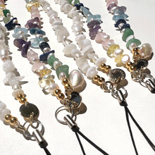 Load image into Gallery viewer, Debbie Debster phone accessories with natural pearls and crystals
