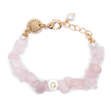 Load image into Gallery viewer, Rose Quartz Personalized Bracelet (Adult/ Child)
