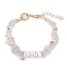 Load image into Gallery viewer, Clear Topaz Personalized Bracelet (Adult/ Child)
