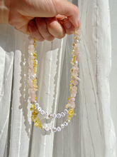 Load image into Gallery viewer, Rose Quartz Personalised Necklace (Child/ Adult)
