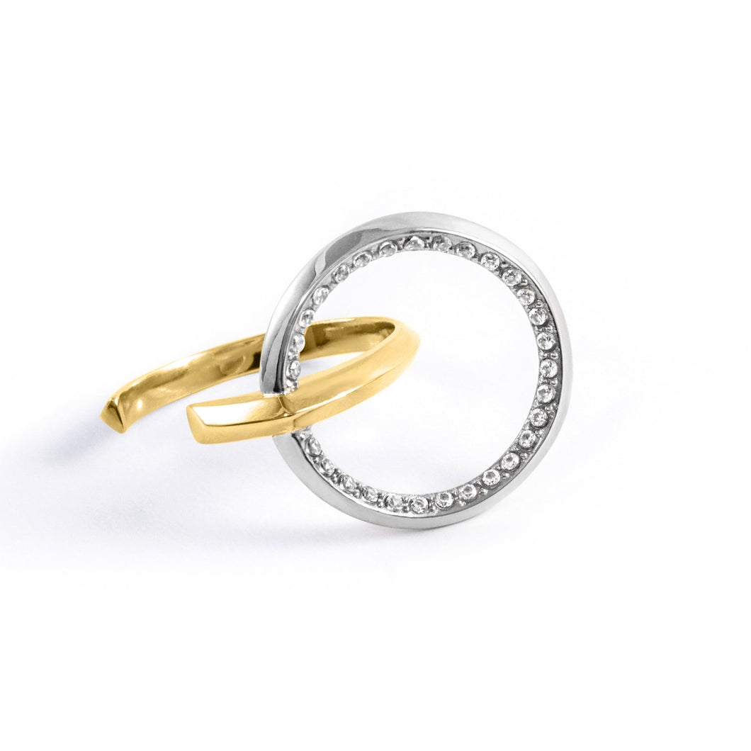 Small Lyra Two-Tone Ring